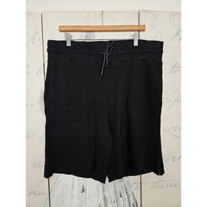 Cotton Citizen Bronx Waffle Knit Shorts Mens XL Black Thermal Made in USA 8315